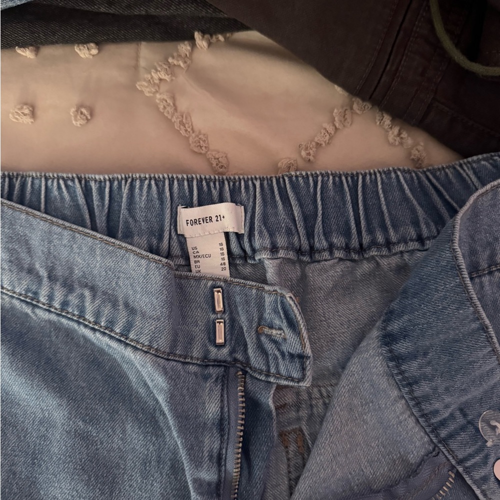 Forever 21 Light Blue Women's Jeans Overalls